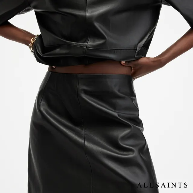 【ALLSAINTS】RENAI 中腰羊皮短裙 W020RB(常規版型)