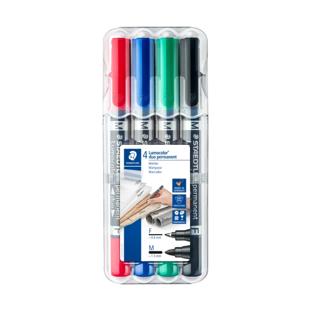 STAEDTLER 施德樓 施德樓 雙頭投影萬用筆4色組 MS348WP4