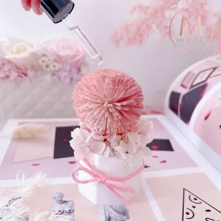 【Floral M】彩虹泡泡香氛擴香花粉色(擴香花/香氛花/花禮/香水精油/居家香氛/桌上裝飾/送禮)