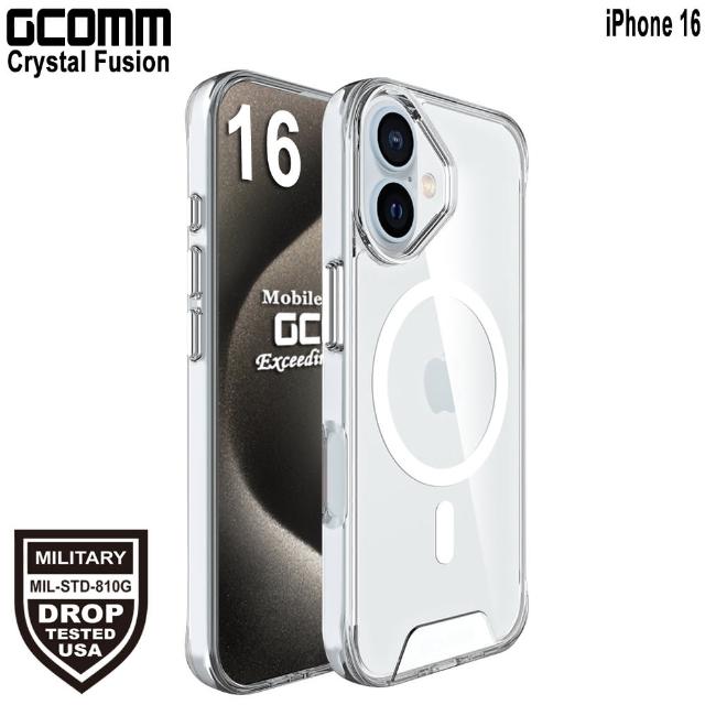 【GCOMM】iPhone 16 磁吸晶透軍規防摔殼 Crystal Fusion MagSafe(iPhone 16)