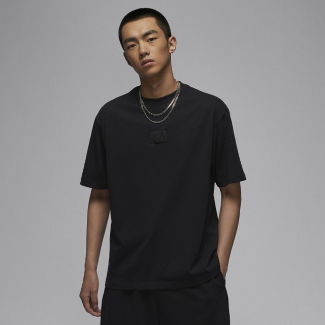 【NIKE 耐吉】短袖 上衣 T恤 運動 休閒 男 AS M J FLT ESS 85 SS CREW 黑色 喬丹(FZ1913010)