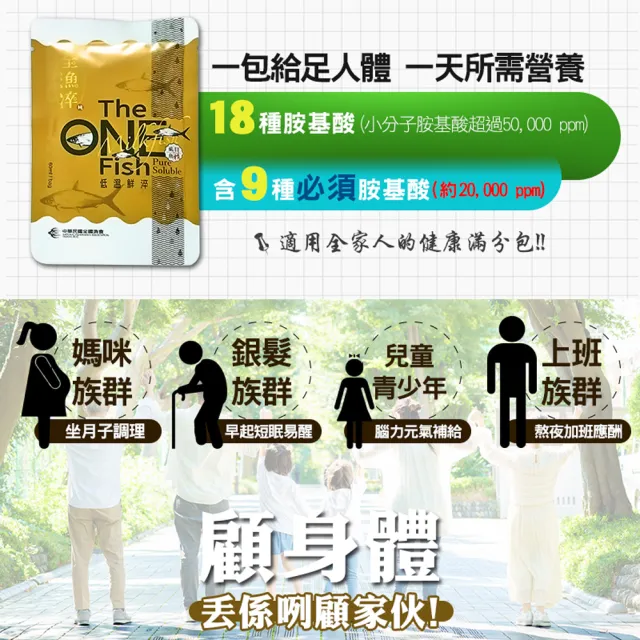 【全漁淬】滴魚精虱目魚精禮盒6包/盒(60ML/包 坐月子/病後保養/日常保養)