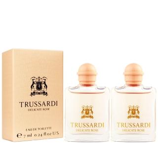 【TRUSSARDI】晶漾玫瑰女性淡香水 7ml*2入 小香組(專櫃公司貨)