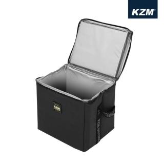 【KZM】素面個性保冷袋 戶外野餐 15L 黑色(K20T3K007)