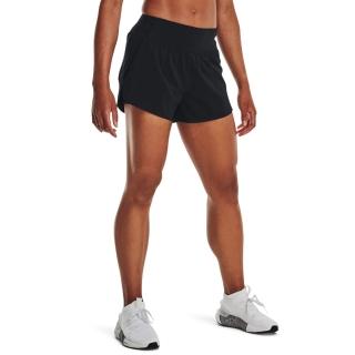 【UNDER ARMOUR】UA 女 Woven 5吋 2in1短褲 1376936-001(黑色)