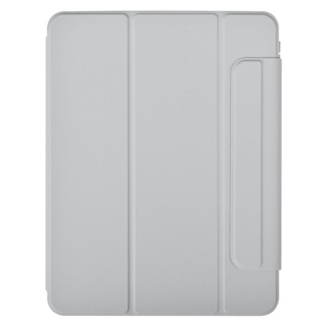【DEVIA】DEVIA iPad Pro 11 Nappa 皮革吸磁保護套-灰色(只適用iPad Pro 11 2024款式)