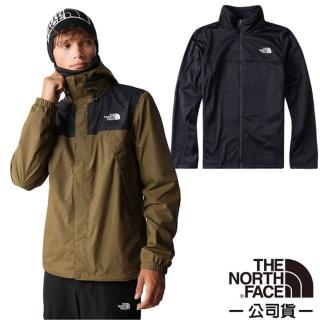 【The North Face】男 3效能 防水透氣防風耐磨連帽二件式外套 亞洲版型/夾克.風雨衣(7W7T-WMB 軍綠)
