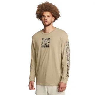 【UNDER ARMOUR】UA 男 CAMO BOXED SPORTSTYLE 長袖T-Shirt_1366464-299(卡其色)