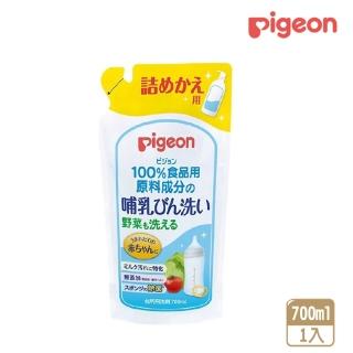 【Pigeon 貝親】奶瓶蔬果清潔液補充包 700ml(袋裝)