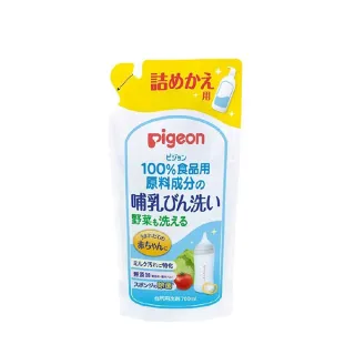 【Pigeon 貝親】奶瓶蔬果清潔液補充包 700ml(袋裝)