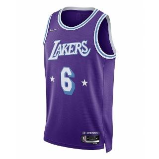 【NIKE 耐吉】NBA Swingman Jersey CITY EDITION LeBron James 洛杉磯湖人隊 6號球衣 男款(DB4032-506)