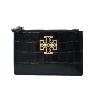 【TORY BURCH】鱷魚紋皮革卡片零錢包