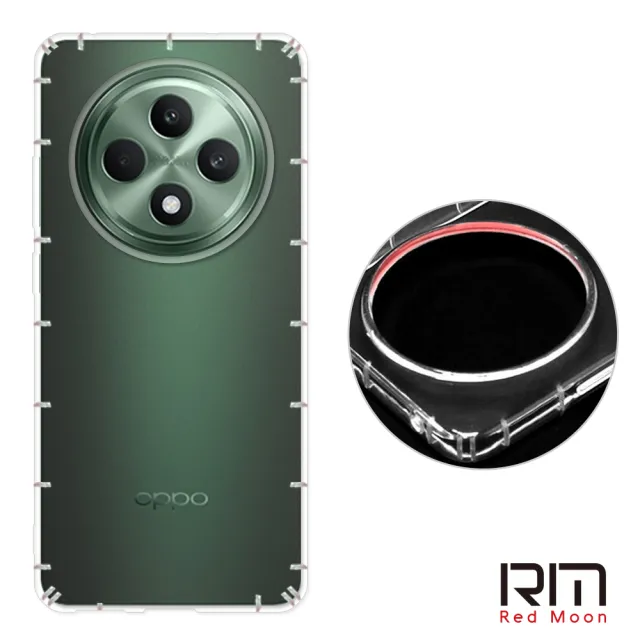 【RedMoon】OPPO Reno12 / Reno12 Pro / Reno12 F 5G 防摔透明TPU手機軟殼 鏡頭孔增高版