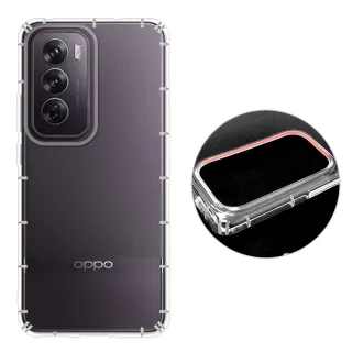 【RedMoon】OPPO Reno12 / Reno12 Pro / Reno12 F 5G 防摔透明TPU手機軟殼 鏡頭孔增高版