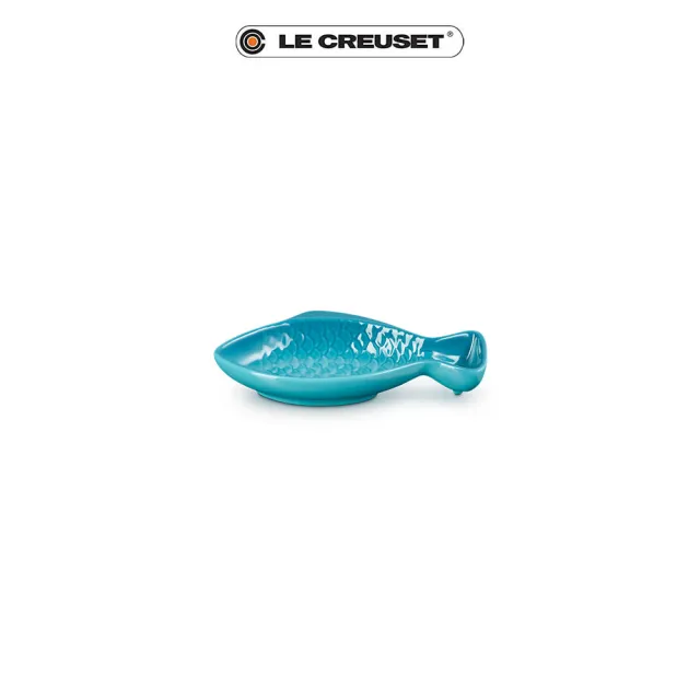 【Le Creuset】瓷器鮮魚盤-小(加勒比海藍)