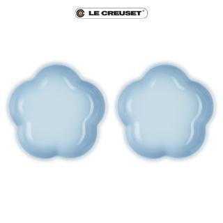 【Le Creuset】瓷器花型盤 20 cm-中(海岸藍)