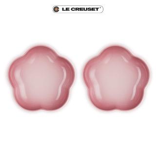 【Le Creuset】瓷器花型盤 20 cm-中(櫻花粉)