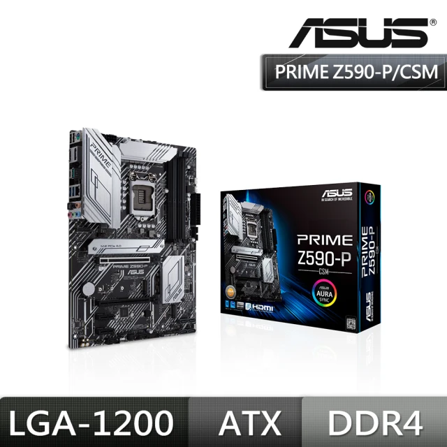 ASUS 華碩 華碩 PRIME Z590-P/CSM 主機板+I5 10400F 6核12緒 中央處理器(M+C組合)