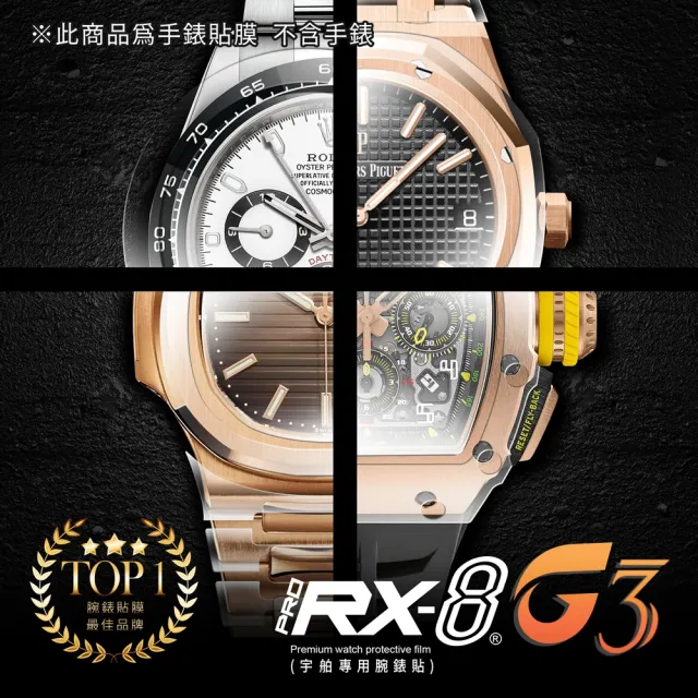 【RX8-G3】PANERAI沛納海 膠帶款 系列頂級腕錶、手錶貼膜(不含手錶)