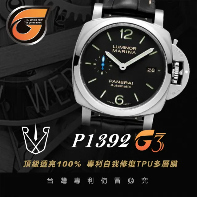 【RX8-G3】PANERAI沛納海 膠帶款 系列頂級腕錶、手錶貼膜(不含手錶)