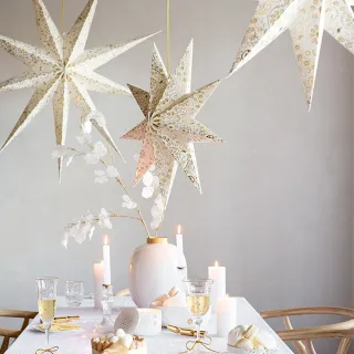 【PIP STUDIO】Royal Winter White 紙星星60cm(聖誕/居家裝飾/擺飾品)