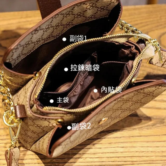 【LEESA】雙11 皮革包包\印花包包\水桶包\鏈條包包\鏈帶包\包包\手拎包\側背包\通勤包包\寬背帶