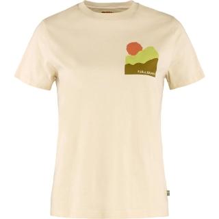 【Fjallraven】Nature T-shirt 有機棉T恤 女(FR84787-113粉筆白 5344靛藍 550黑)