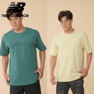【NEW BALANCE】NB 鋼印LOGO短袖上衣 男性 MT43502HEB MT43502NUS MT43502PAM(美版 版型偏大)