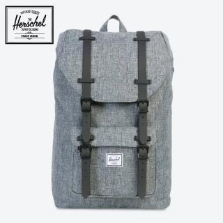 【Herschel】官方直營 後背包 13吋筆電包 收納 磁扣 減壓肩帶 17L Little America 灰(10020-00919-OS)