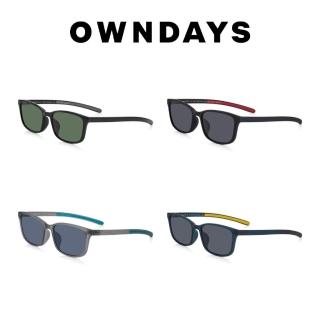 【OWNDAYS】時尚方形框墨鏡(SUN2107N-4S)