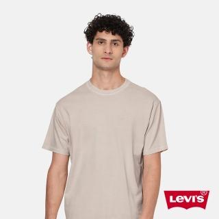 【LEVIS 官方旗艦】男款 重磅寬鬆版短袖素T恤 / 精工迷你刺繡Logo / 220GSM厚棉 上衣 熱賣單品 A0637-0093