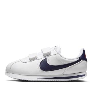 【NIKE 耐吉】NIKE CORTEZ BASIC SL PSV 中童 運動鞋 休閒鞋 魔鬼氈 白藍(904767106)