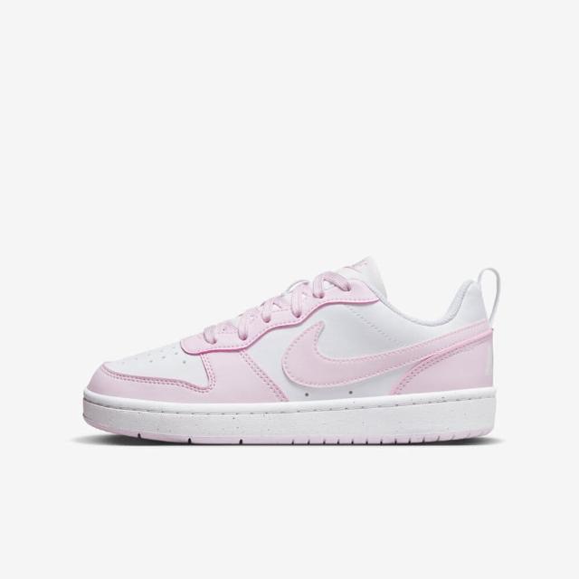 【NIKE 耐吉】Court Borough Low Recraft GS 大童 休閒鞋 經典 粉紅(DV5456-105)