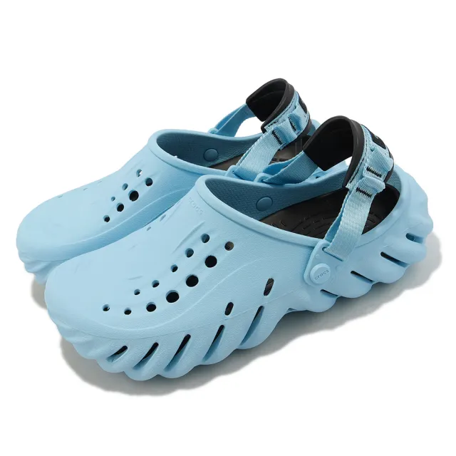 【Crocs】洞洞鞋 Echo Clog 輕量 防水 男鞋 女鞋 波波克駱格 涼拖鞋 卡駱馳 單一價(2079374EA)