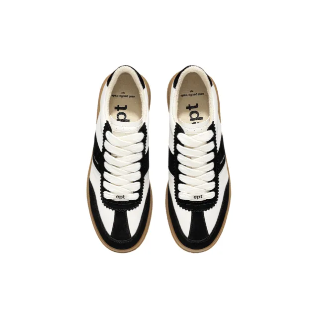 ◆ept◆ SANTOS BLACKWHITE EP3FW1ST10102 EPT】Ept Santos 復古鞋麂皮黑焦糖底EP3FW1ST10102(休閒鞋女鞋
