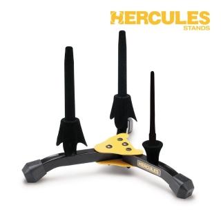 【Hercules 海克力斯】穩固可靠的支撐 三合一多功能立架 含袋／DS543BB(長笛架 短笛架 豎笛架 單簧管 樂器)