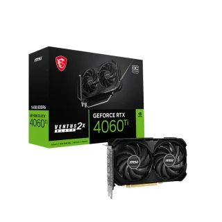 【MSI 微星】RTX4060Ti VENTUS 2X BLACK 16G OC 顯示卡+全漢 聖武士 650W 銅牌/全日系(V+P組合包)