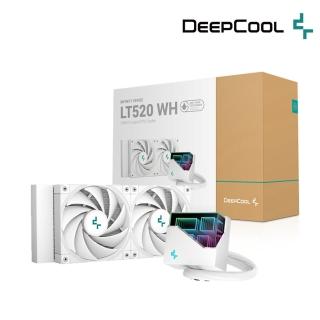 【DeepCool】九州風神 LT520 WH CPU一體式240水冷散熱器(長:28.2/厚5.2公分/原廠5年保固)