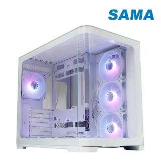 【SAMA 先馬】曲境界 SAK2851{W} ATX 電腦機殼(白色/支援背插式ATX)