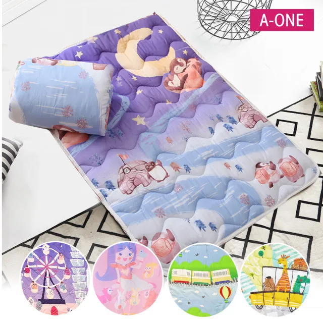 【A-ONE】兒童睡墊一件組-多款任選(午睡墊 幼兒園睡墊 兒童涼被)