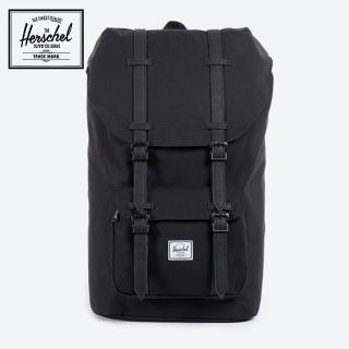 【Herschel】官方直營 後背包 15吋筆電包 書包 旅行包 大容量 25L Little America 極致黑(10014-00535-OS)