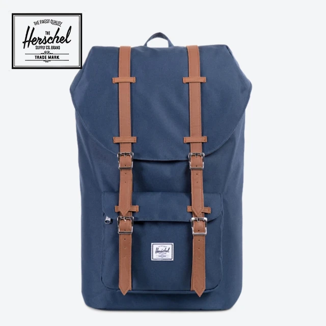 Herschel 官方直營 後背包 15吋筆電包 書包 旅行包 大容量收納 25L Little America 藍(cam