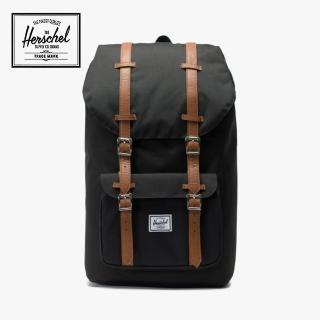 【Herschel】官方直營 後背包 15吋筆電包 書包 旅行包 大容量收納 25L Little America 黑(10014-00001-OS)