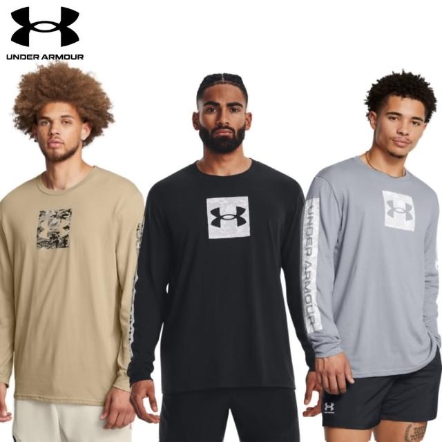 【UNDER ARMOUR】UA官方直營 男 CAMO BOXED SPORTSTYLE 長袖T-Shirt(多款任選)