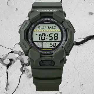 【CASIO 卡西歐】G-SHOCK 大錶殼 多重時間 實用功能電子錶-綠 送禮 禮物 推薦(GD-010-3)