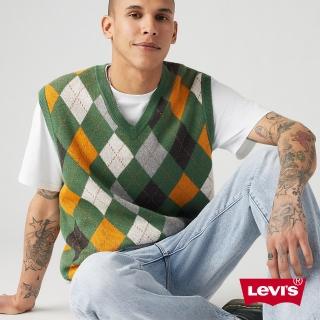 【LEVIS 官方旗艦】男款 菱形格紋羊毛針織背心 人氣新品 A9105-0000