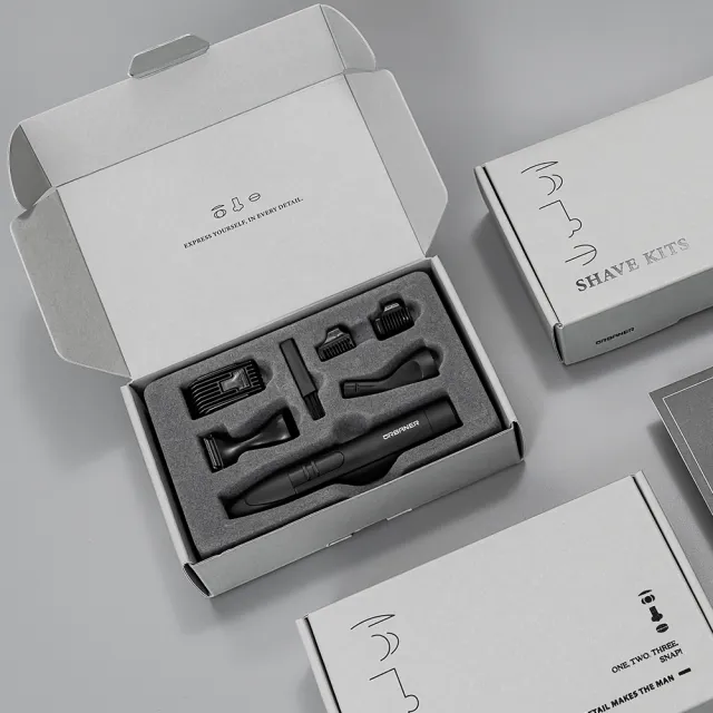 【URBANER 奧本】MB-980B 三合一修容禮盒組(鼻毛刀/修鬍刀/修容刀/父親節禮物)