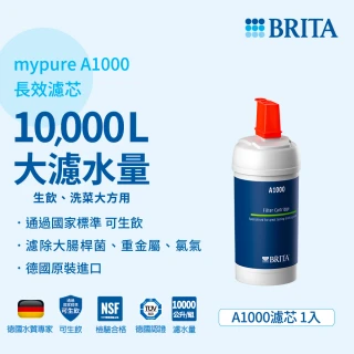 【德國BRITA官方】mypure A1000長效型濾芯(一入)