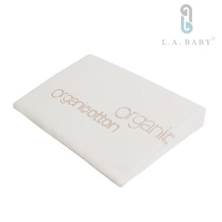 【L.A. Baby】嬰兒防吐奶斜坡枕（有機棉枕套 / 透氣防水）(防止溢奶/吐奶//防嗆/防脹氣/餵奶輔助)