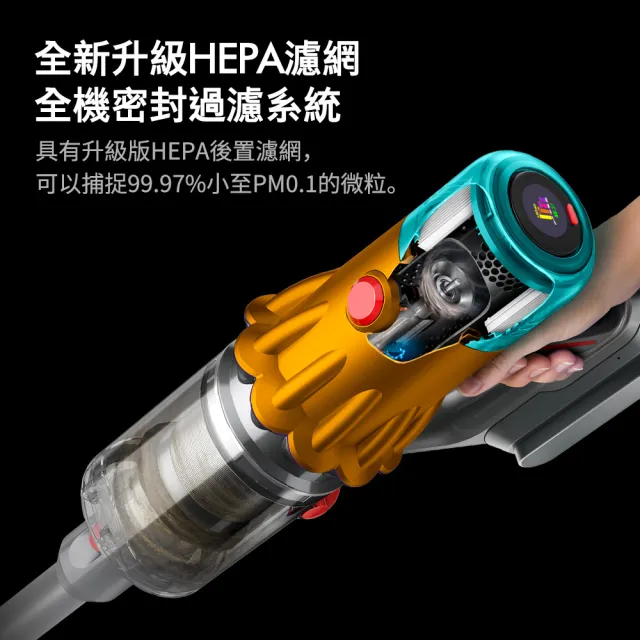 【dyson 戴森 限量福利品】V12s Detect Slim Submarine SV46 乾溼全能洗地吸塵器(雙主吸頭 洗地機)